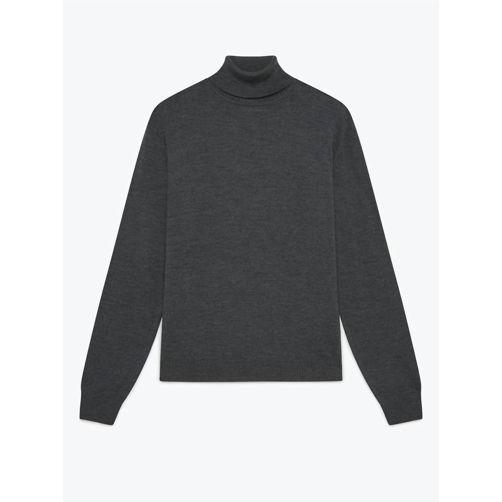 NEW WAX LONDON sterling roll neck sweatshirt in charcoal
